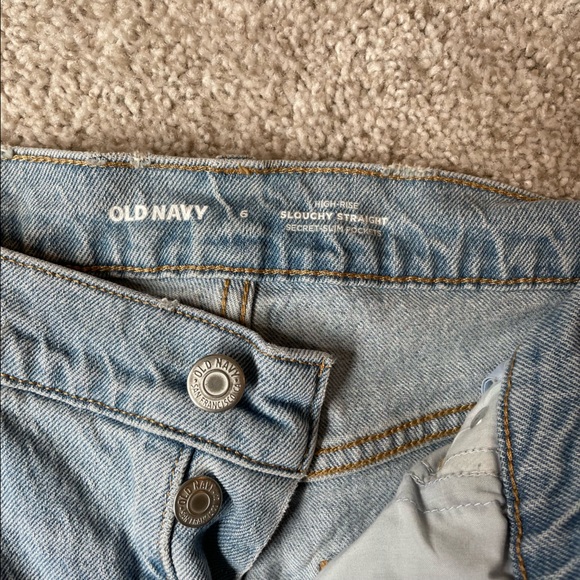 Old Navy High Rise Slouchy Straight - Picture 2 of 4